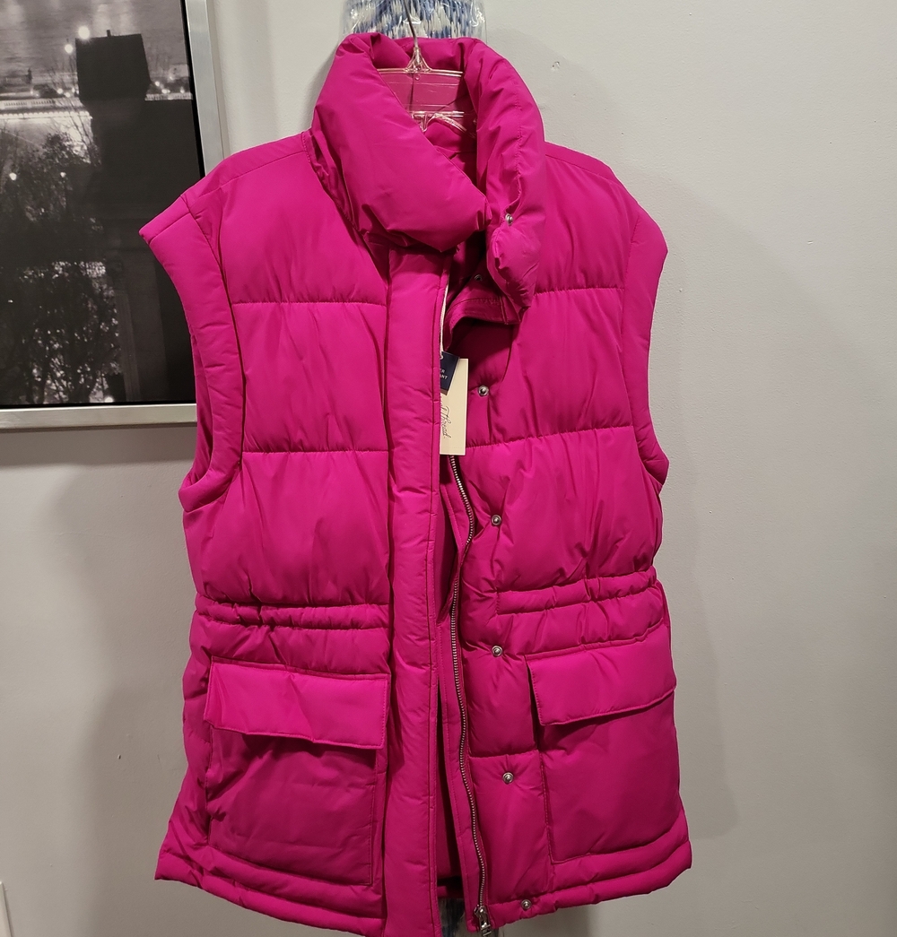 Universal Thread Hot Pink Quilted Puffer Vest